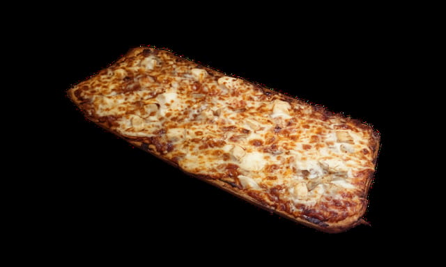 BBQ Chicken Flatbread with Cheese.