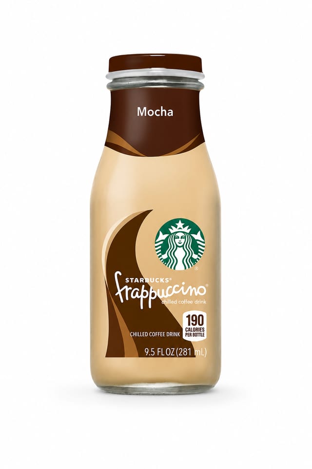 Starbucks Frappuccino Chilled Mocha Coffee Drink.