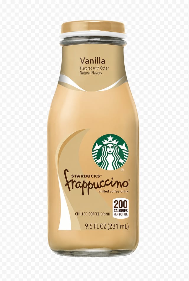 Starbucks Frappuccino Chilled Vanilla Coffee Drink.